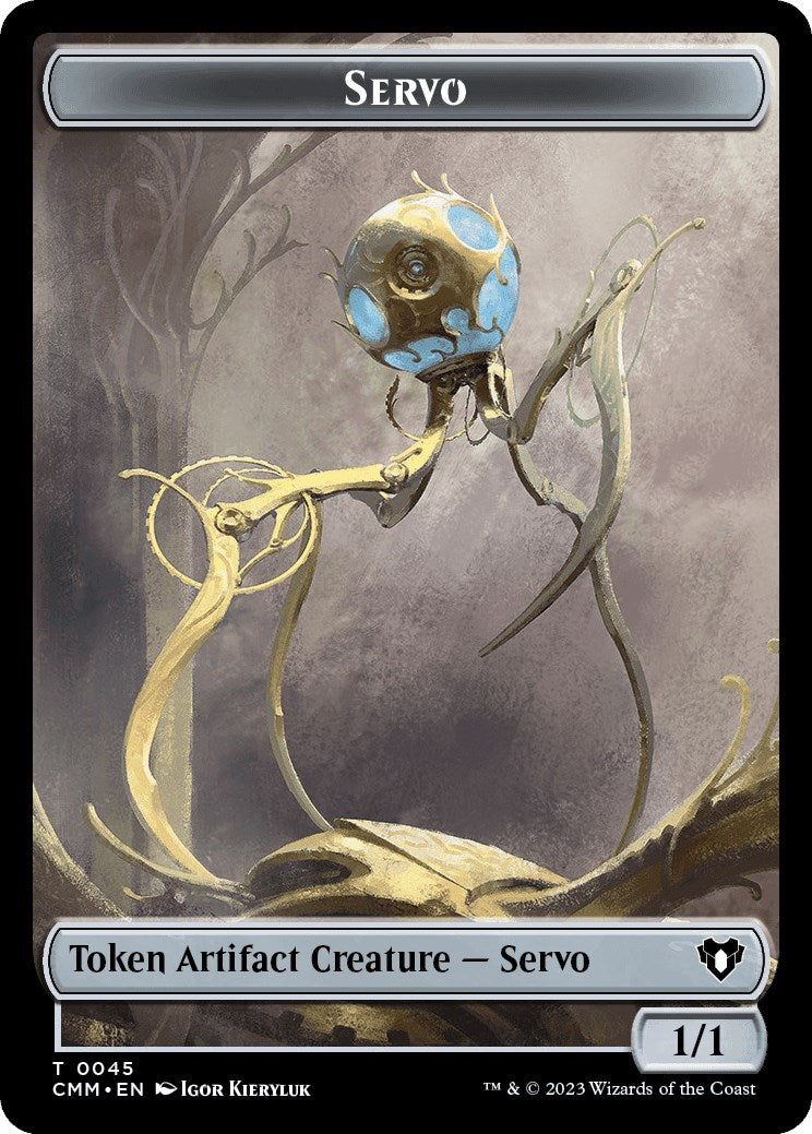 Servo // Construct (0041) Double-Sided Token [Commander Masters Tokens] | Exor Games Truro