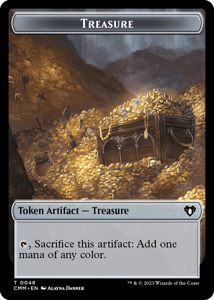 Treasure // Construct (0042) Double-Sided Token [Commander Masters Tokens] | Exor Games Truro