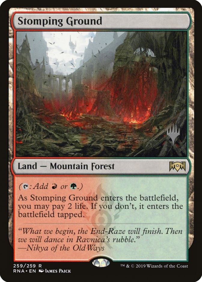 Stomping Ground (Promo Pack) [Ravnica Allegiance Promos] | Exor Games Truro