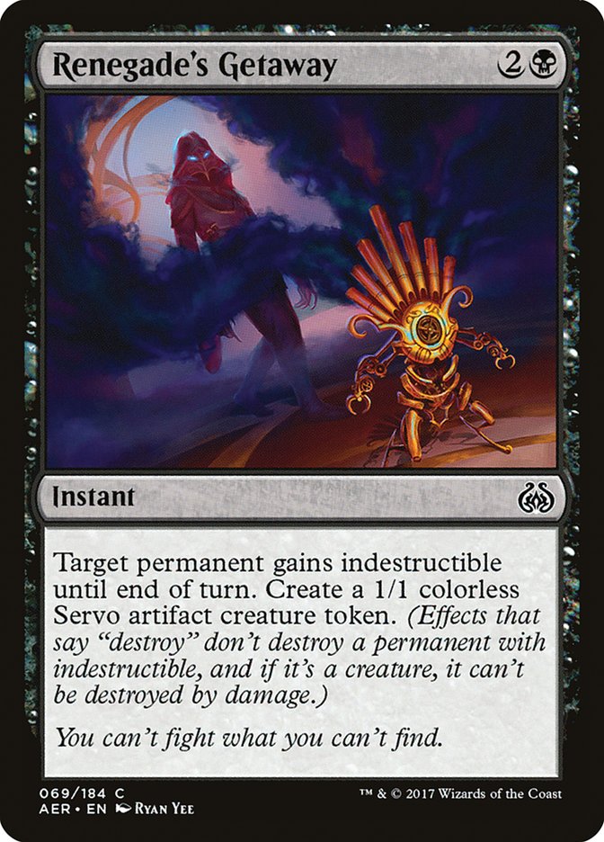 Renegade's Getaway [Aether Revolt] | Exor Games Truro