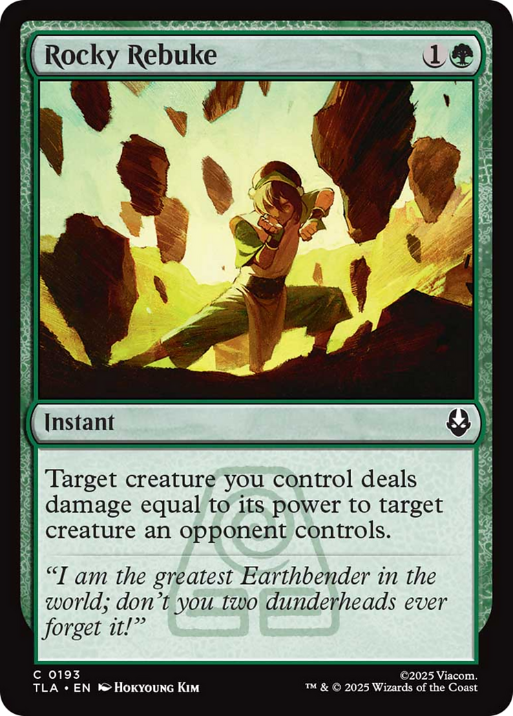 Rocky Rebuke [Avatar: The Last Airbender] | Exor Games Truro