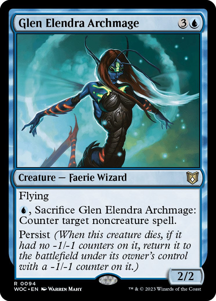 Glen Elendra Archmage [Wilds of Eldraine Commander] | Exor Games Truro