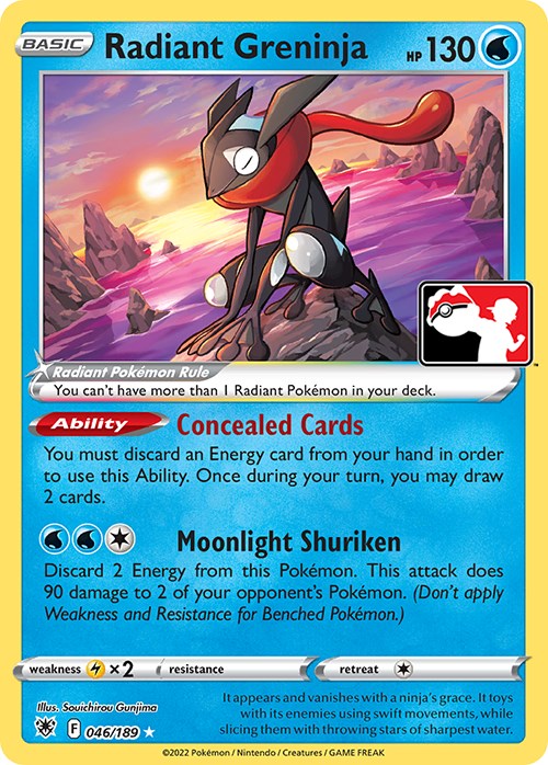 Radiant Greninja (046/189) [Prize Pack Series Three] | Exor Games Truro