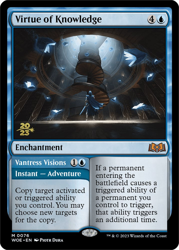 Virtue of Knowledge // Vantress Visions (Promo Pack) [Wilds of Eldraine Promos] | Exor Games Truro