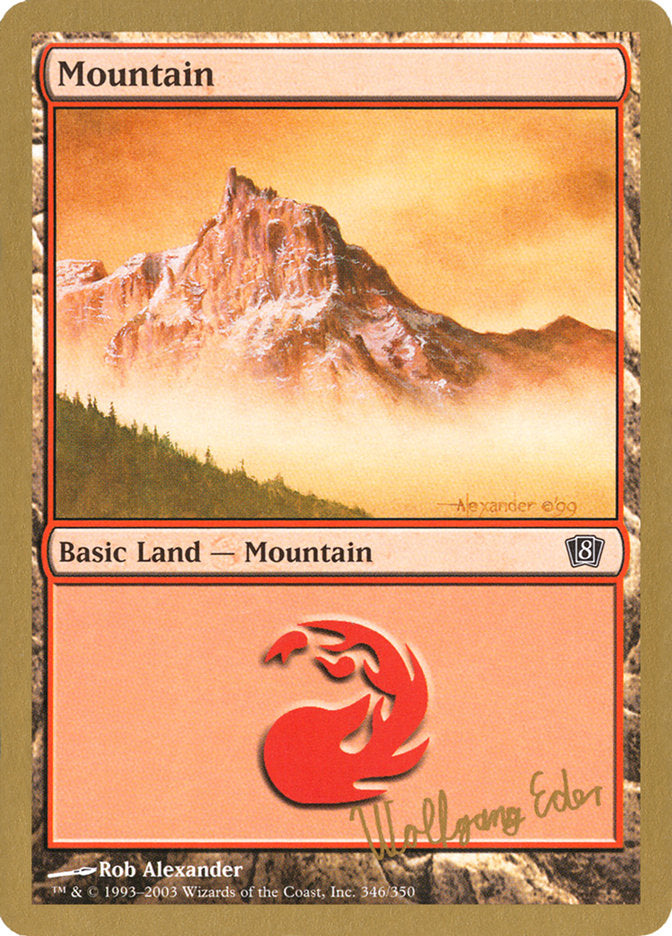 Mountain (we346) (Wolfgang Eder) [World Championship Decks 2003] | Exor Games Truro