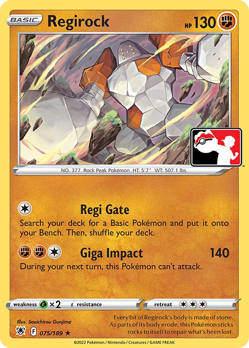 Regirock (075/189) [Prize Pack Series Three] | Exor Games Truro