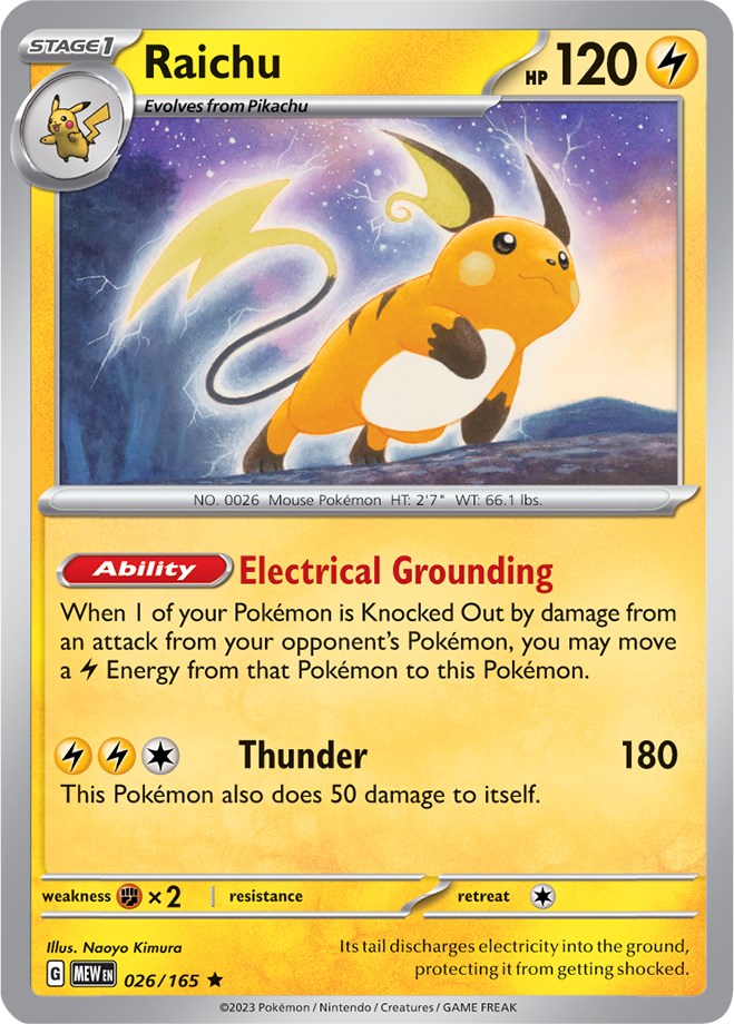 Raichu (026/165) [Scarlet & Violet: 151] | Exor Games Truro