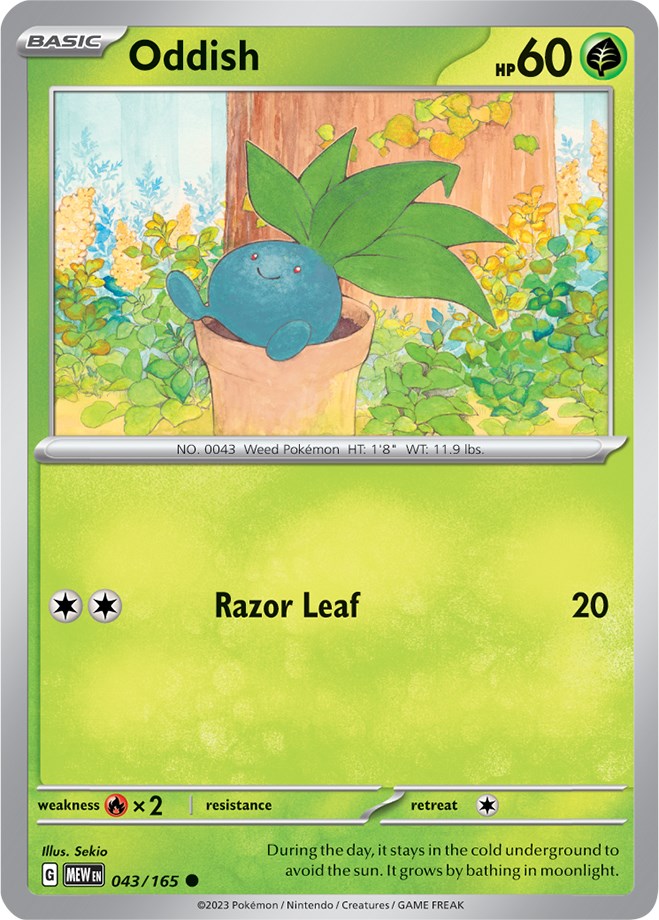 Oddish (043/165) [Scarlet & Violet: 151] | Exor Games Truro