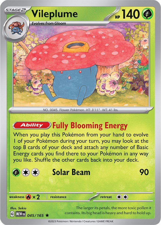 Vileplume (045/165) [Scarlet & Violet: 151] | Exor Games Truro