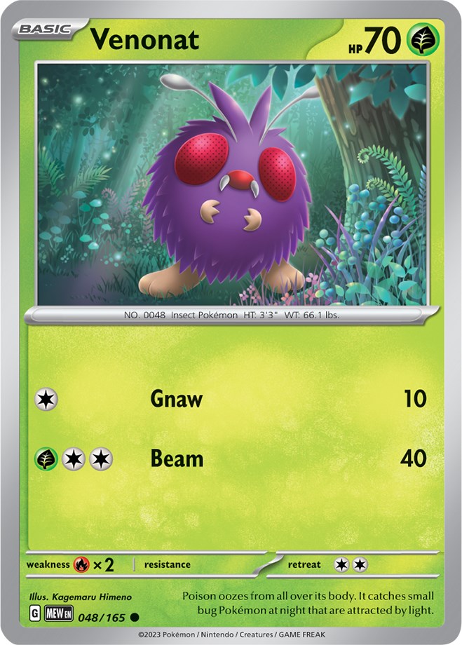 Venonat (048/165) [Scarlet & Violet: 151] | Exor Games Truro