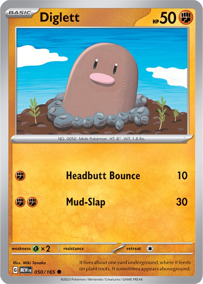 Diglett (050/165) [Scarlet & Violet: 151] | Exor Games Truro