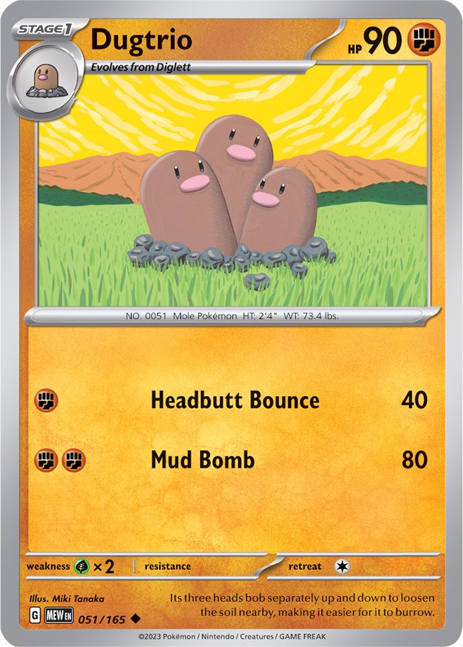 Dugtrio (051/165) [Scarlet & Violet: 151] | Exor Games Truro