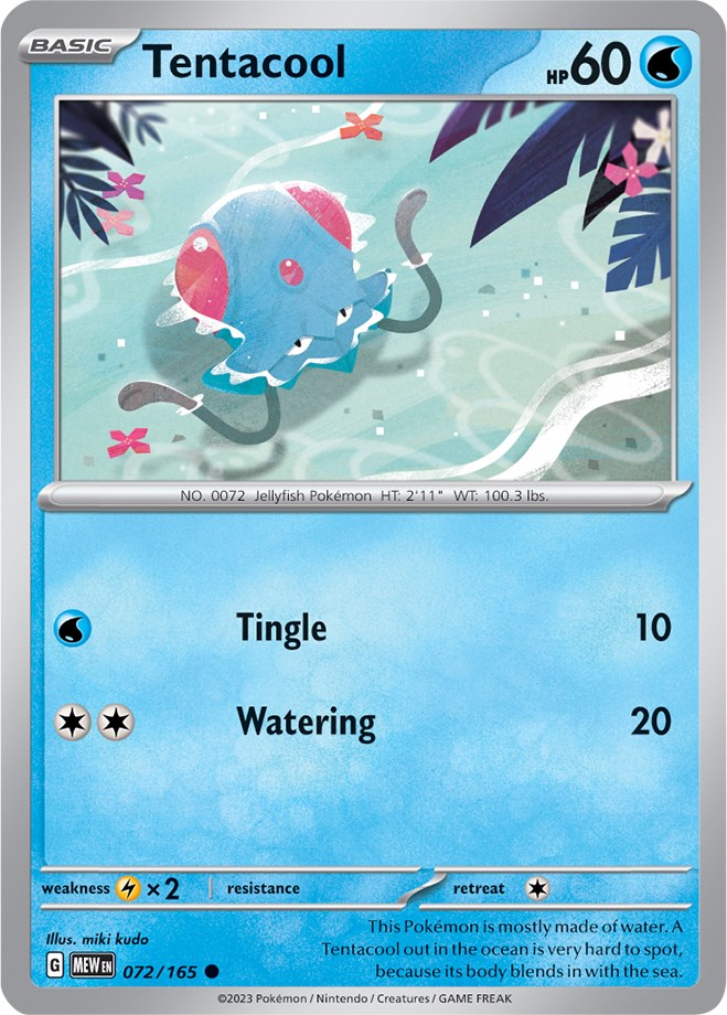 Tentacool (072/165) [Scarlet & Violet: 151] | Exor Games Truro