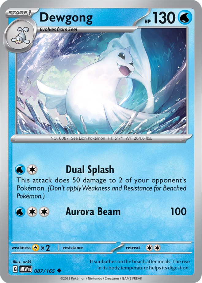 Dewgong (087/165) [Scarlet & Violet: 151] | Exor Games Truro