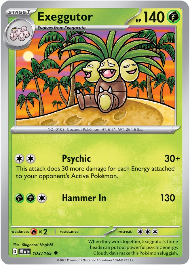 Exeggutor (103/165) [Scarlet & Violet: 151] | Exor Games Truro