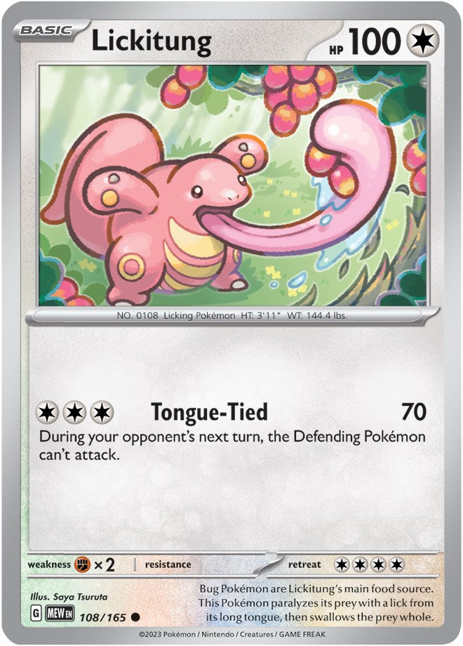 Lickitung (108/165) [Scarlet & Violet: 151] | Exor Games Truro