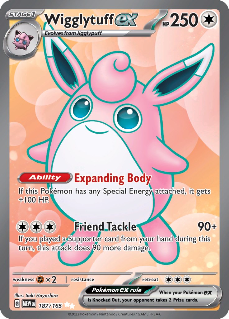 Wigglytuff ex (187/165) [Scarlet & Violet 151] | Exor Games Truro