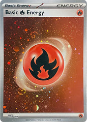 Basic Fire Energy (002) (Cosmos Holo) [Scarlet & Violet: Base Set] | Exor Games Truro