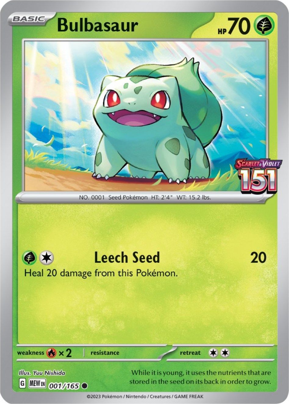 Bulbasaur (001/165) (Best Buy Exclusive) [Scarlet & Violet: 151] | Exor Games Truro