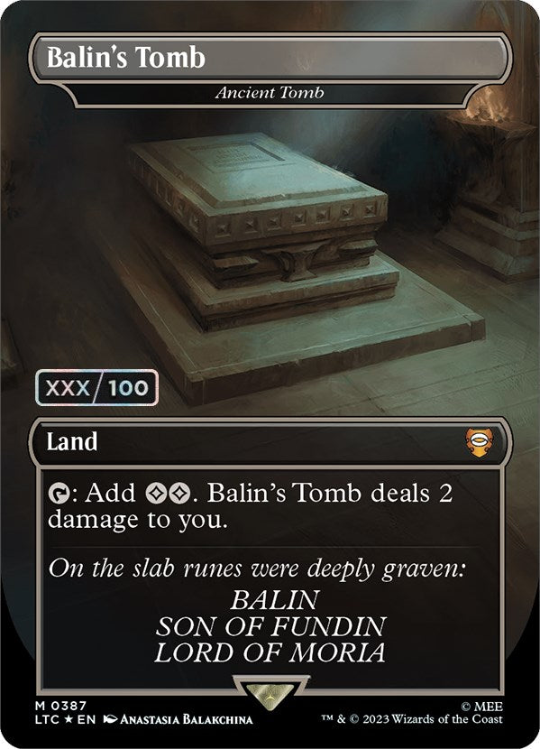 Balin's Tomb - Ancient Tomb (Serialized) [The Lord of the Rings: Tales of Middle-Earth Commander] | Exor Games Truro