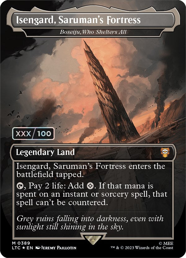 Isengard, Saruman's Fortress - Boseiju, Who Shelters All (Serialized) [The Lord of the Rings: Tales of Middle-Earth Commander] | Exor Games Truro