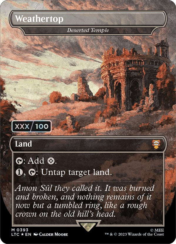Weathertop - Deserted Temple (Serialized) [The Lord of the Rings: Tales of Middle-Earth Commander] | Exor Games Truro