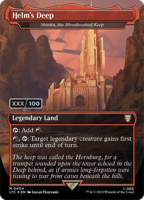 Helm's Deep - Shinka, the Bloodsoaked Keep (Serialized) [The Lord of the Rings: Tales of Middle-Earth Commander] | Exor Games Truro