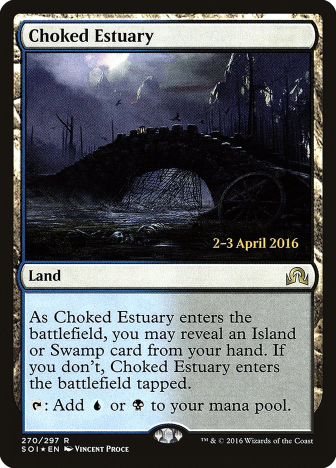 Choked Estuary [Shadows over Innistrad Prerelease Promos] | Exor Games Truro