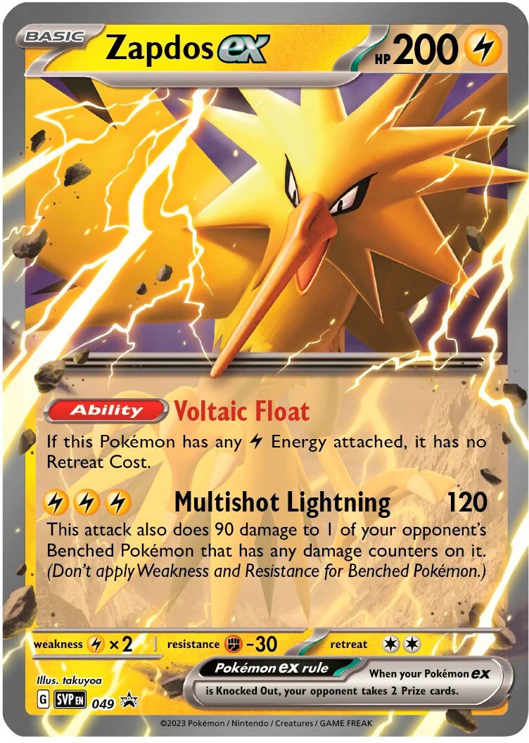 Zapdos ex (049) (Jumbo Card) [Scarlet & Violet: Black Star Promos] | Exor Games Truro