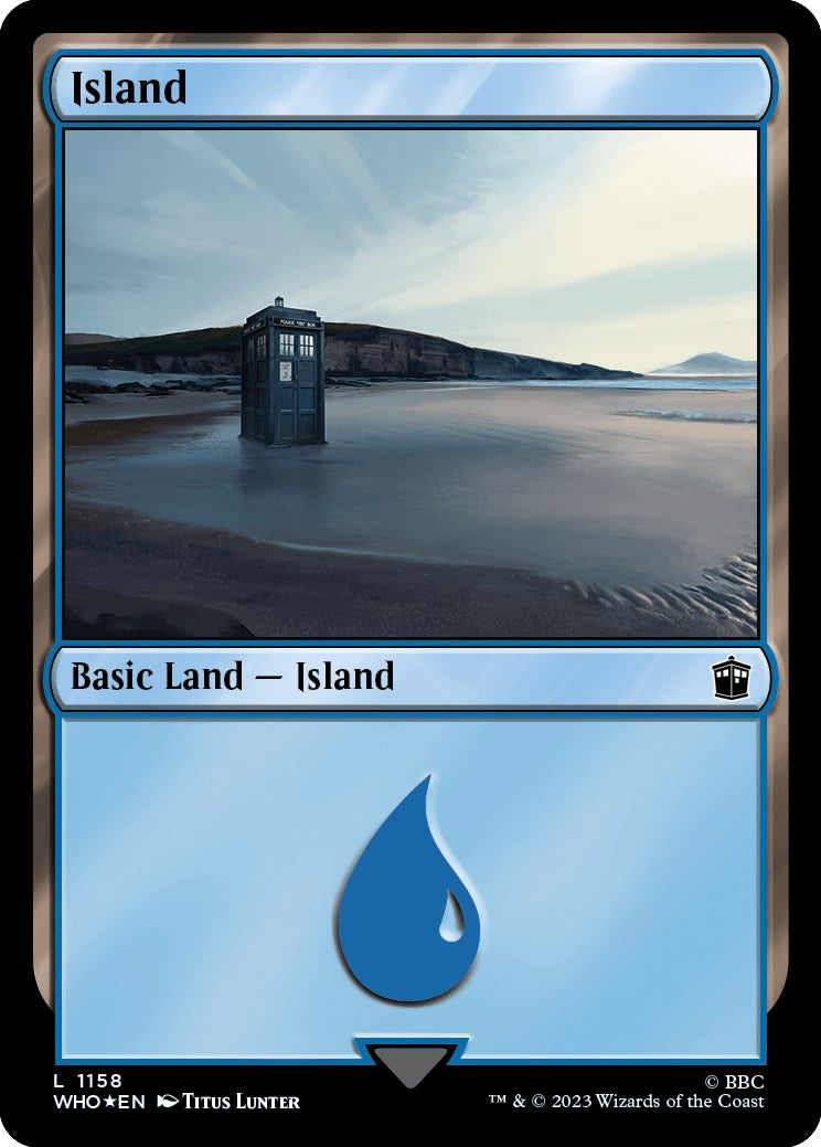 Island (1158) (Surge Foil) [Doctor Who] | Exor Games Truro