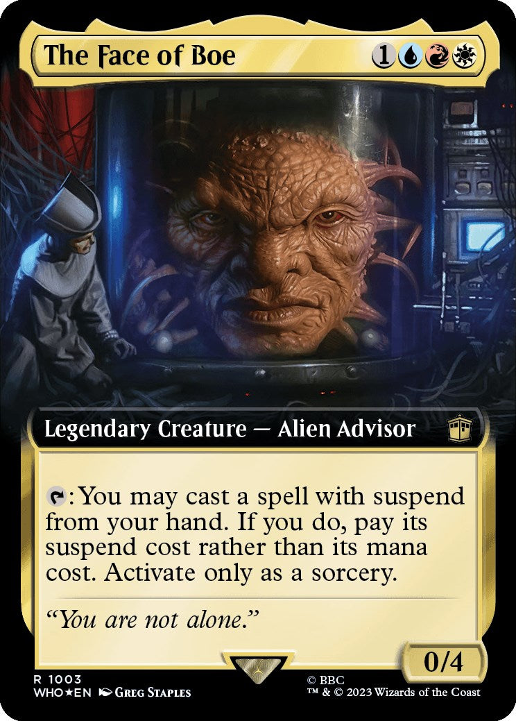 The Face of Boe (Extended Art) (Surge Foil) [Doctor Who] | Exor Games Truro