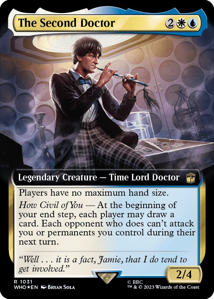 The Second Doctor (Extended Art) (Surge Foil) [Doctor Who] | Exor Games Truro