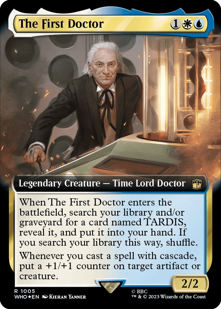 The First Doctor (Extended Art) (Surge Foil) [Doctor Who] | Exor Games Truro