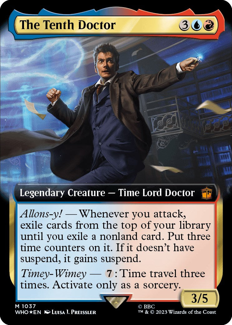 The Tenth Doctor (Extended Art) (Surge Foil) [Doctor Who] | Exor Games Truro