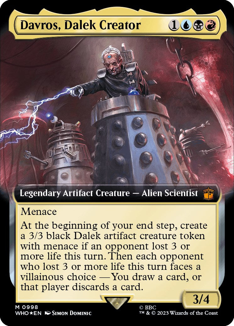 Davros, Dalek Creator (Extended Art) (Surge Foil) [Doctor Who] | Exor Games Truro