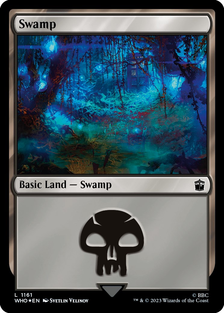 Swamp (1161) (Surge Foil) [Doctor Who] | Exor Games Truro