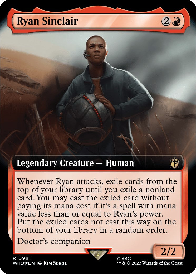 Ryan Sinclair (Extended Art) (Surge Foil) [Doctor Who] | Exor Games Truro