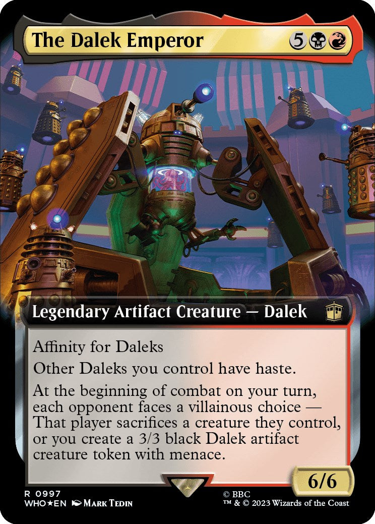 The Dalek Emperor (Extended Art) (Surge Foil) [Doctor Who] | Exor Games Truro