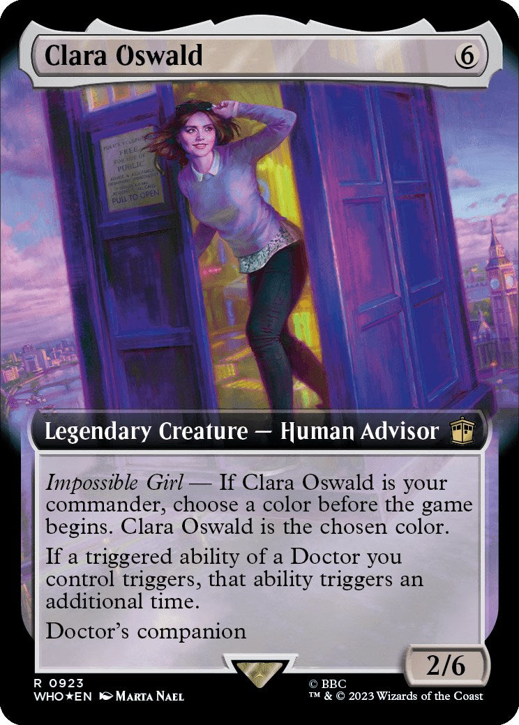 Clara Oswald (Extended Art) (Surge Foil) [Doctor Who] | Exor Games Truro