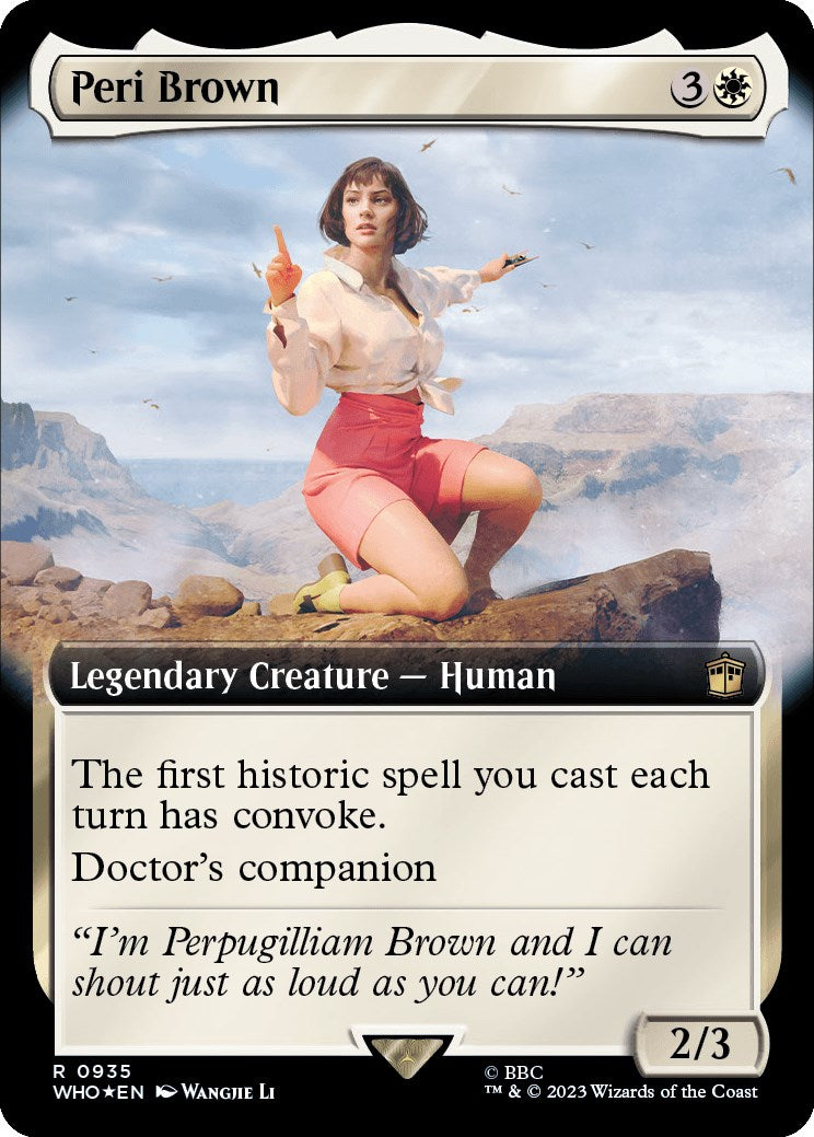 Peri Brown (Extended Art) (Surge Foil) [Doctor Who] | Exor Games Truro