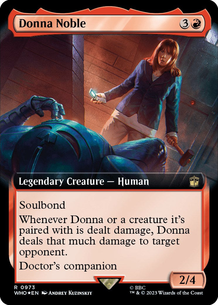 Donna Noble (Extended Art) (Surge Foil) [Doctor Who] | Exor Games Truro