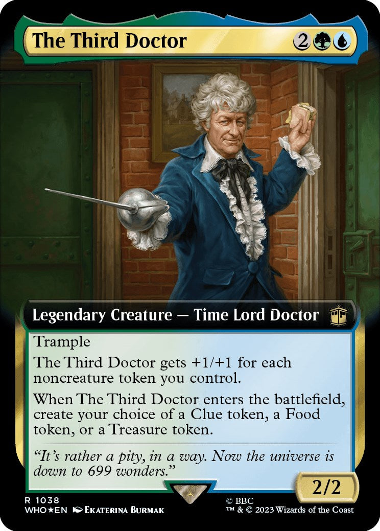 The Third Doctor (Extended Art) (Surge Foil) [Doctor Who] | Exor Games Truro