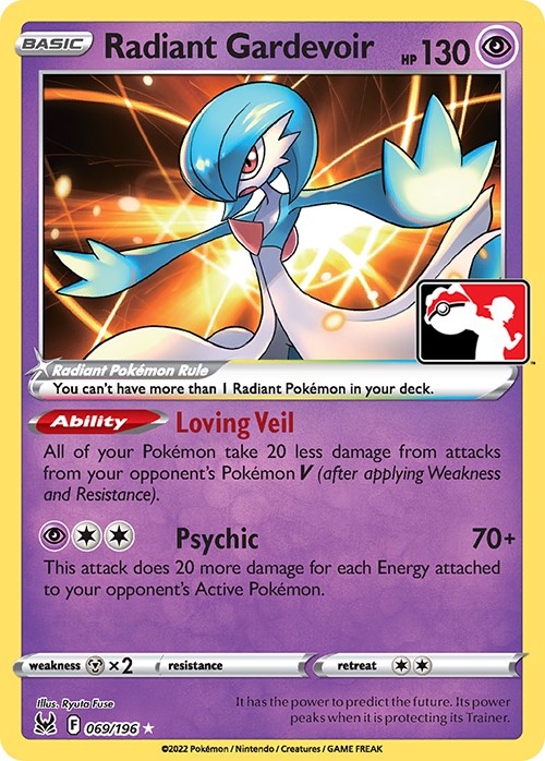 Radiant Gardevoir (069/196) [Prize Pack Series Three] | Exor Games Truro