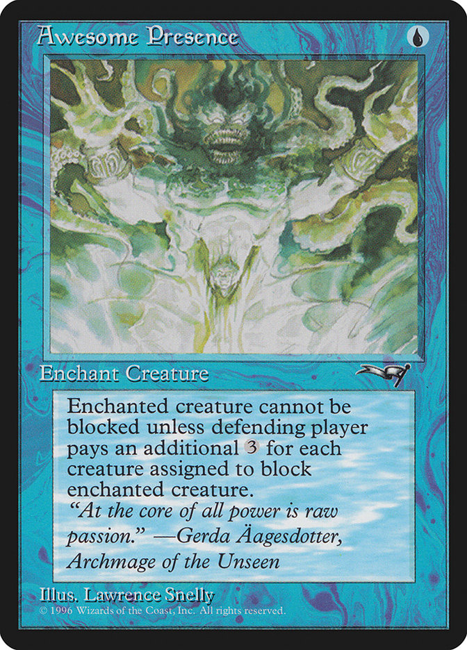 Awesome Presence (Creature Facing) [Alliances] | Exor Games Truro