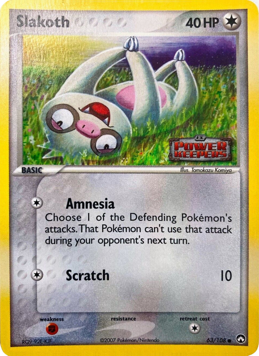Slakoth (63/108) (Stamped) [EX: Power Keepers] | Exor Games Truro