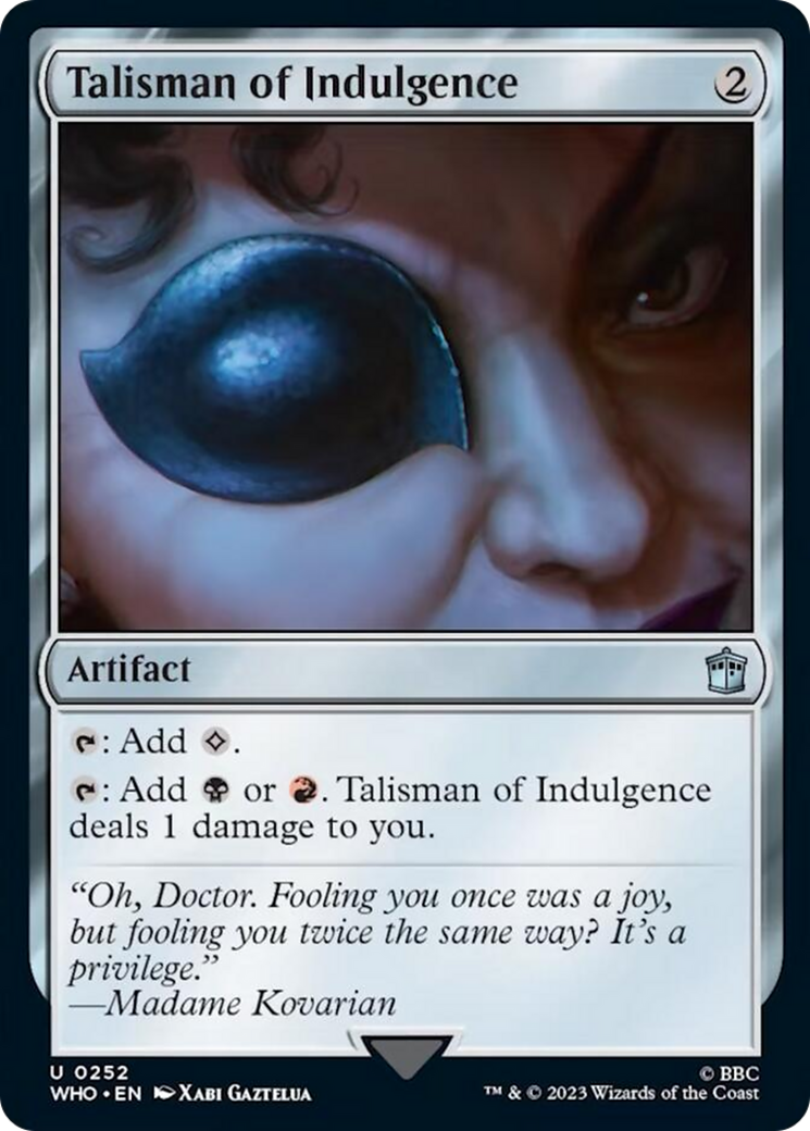 Talisman of Indulgence [Doctor Who] | Exor Games Truro