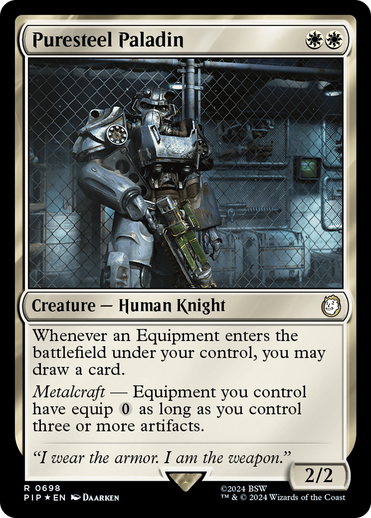 Puresteel Paladin (Surge Foil) [Fallout] | Exor Games Truro