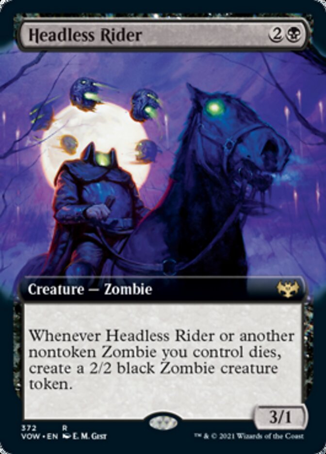 Headless Rider (Extended Art) [Innistrad: Crimson Vow] | Exor Games Truro