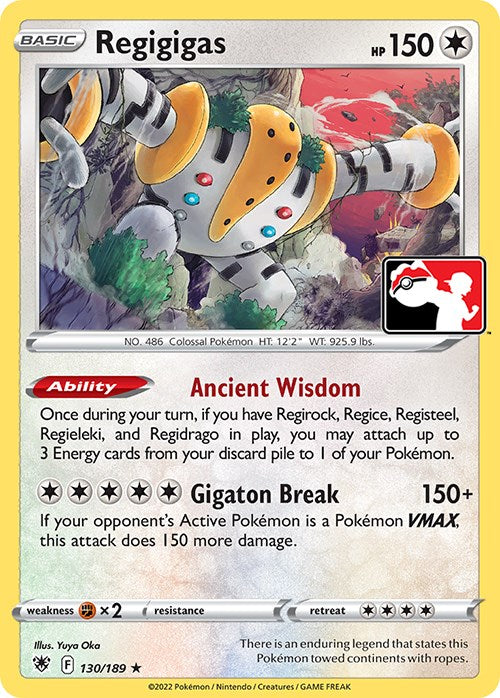 Regigigas (130/189) [Prize Pack Series Three] | Exor Games Truro