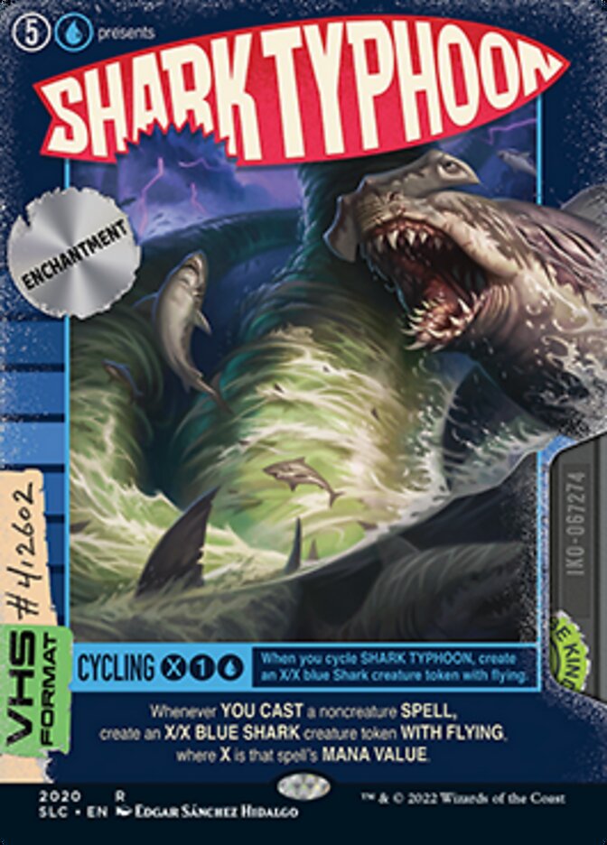 Shark Typhoon (Borderless Alternate Art) [Secret Lair Countdown Kit] | Exor Games Truro